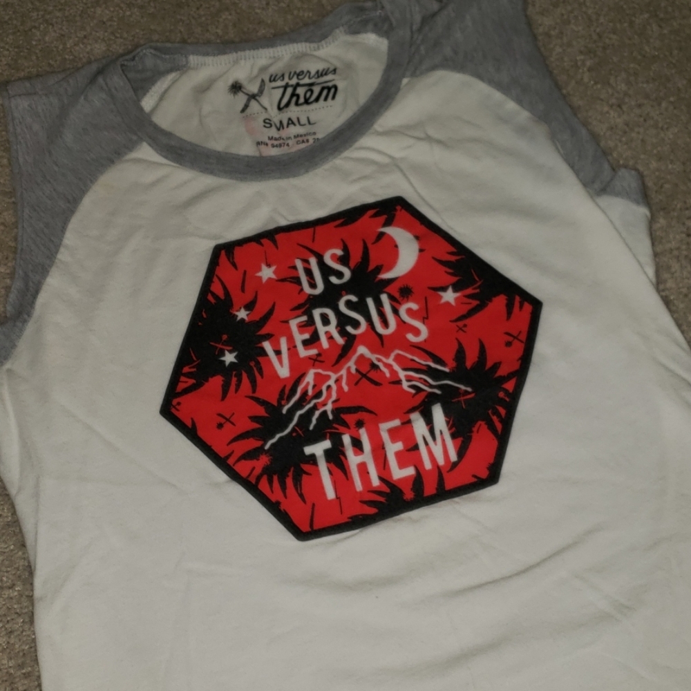 US VERSUS THEM muscle t